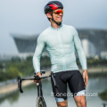Protection solaire en maillot de vélo à manches longues pour les hommes